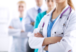 female doctor medical group